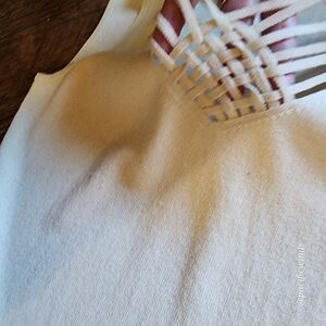 The Limited Cream Cut Out Tank Top Med.  ☆